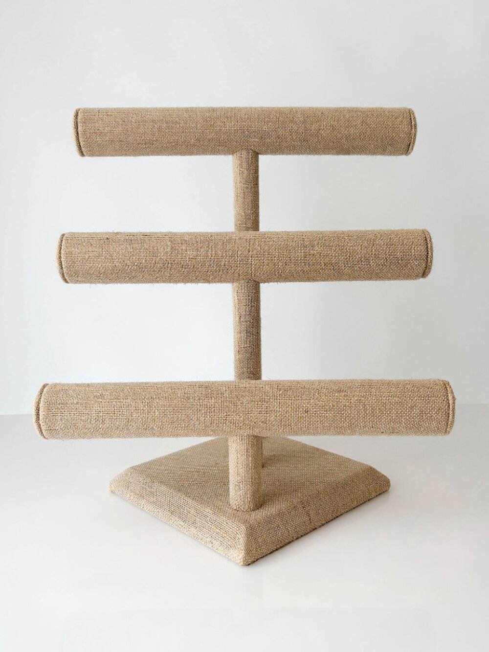 3 Tier Burlap Bracelet Bar Stand